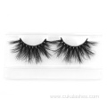 natural long mink lashes 25mm with packaging boxes